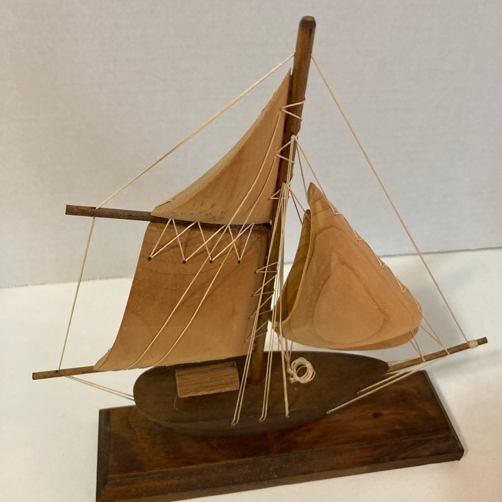 SAIL BOAT Hand Made. VINTAGE